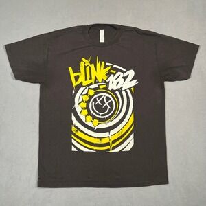 Blink 182 T Shirt Mens Large Black Pop Punk Rock Emo Band Tee Y2K